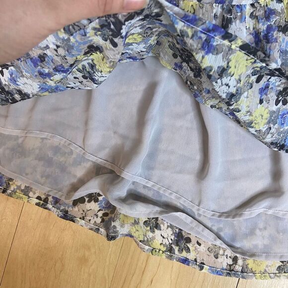 Lucky Brand floral short sleeve casual cite modest blouse plus size 1X - Picture 8 of 13